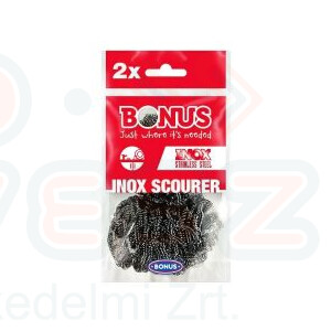 Bonus fém dörzsi INOX spirál 2 db