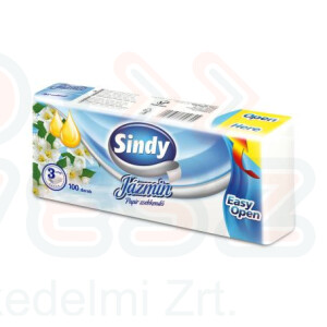 Sindy papírzsebkendő 3 rétegű 100 db Jázmin