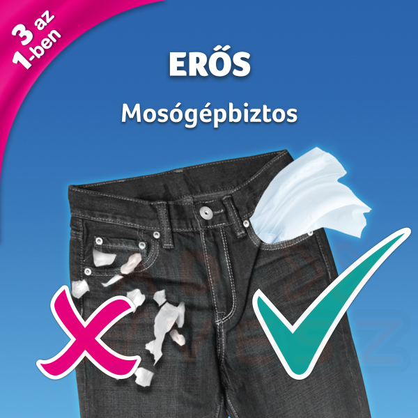 Zewa Deluxe papírzsebkendő 3 rétegű 90 db illatmentes Kép