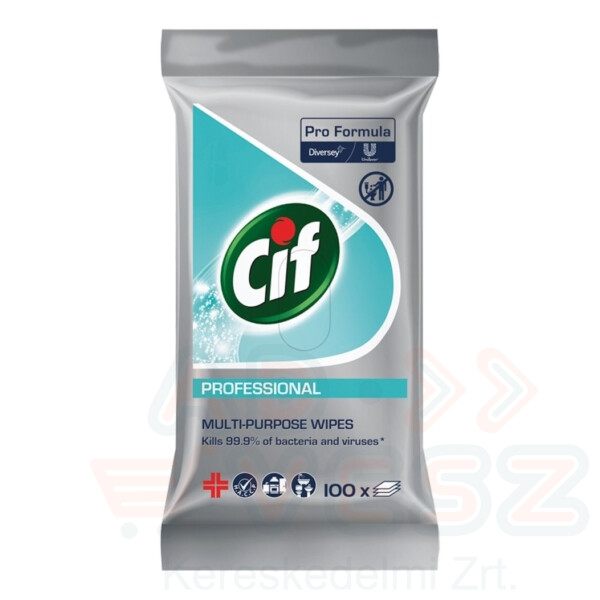 CIF PROFESSIONAL Törlőkendő  100 db Kép